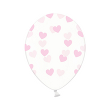 Load image into Gallery viewer, Pink Heart Balloons 6 Pack
