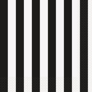 Black and White Stripe Napkins