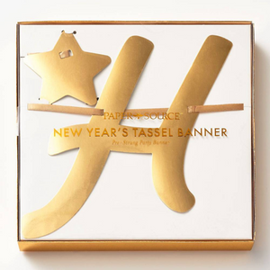 Paper Source Happy New Year Fringe Banner