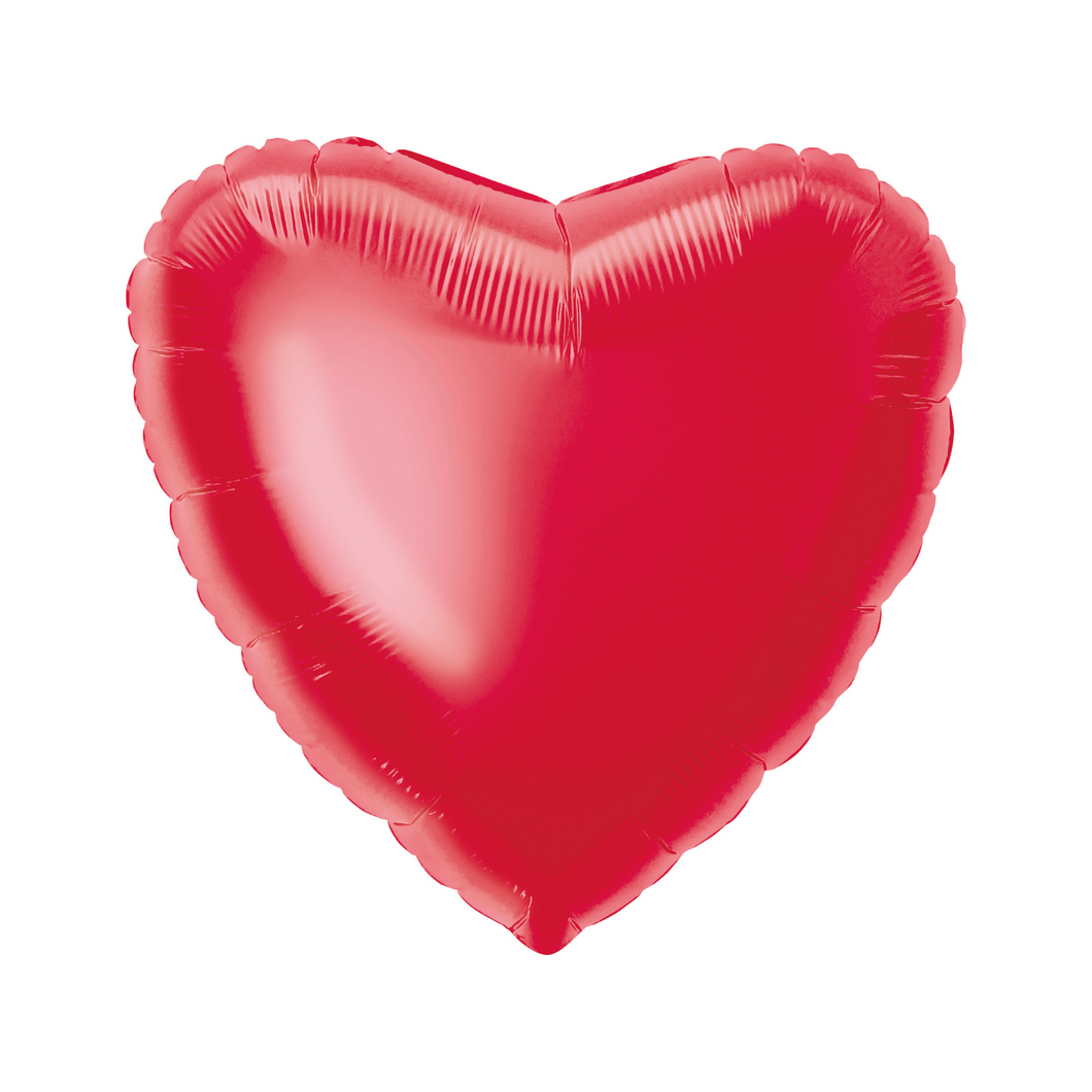Red Heart Foil Balloons - 2 Pack