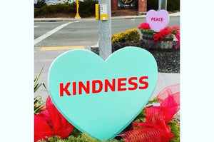 Candy Heart Yard Sign