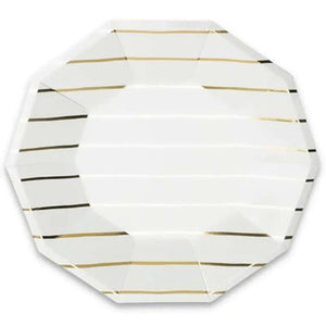 Gold Stripe Plates