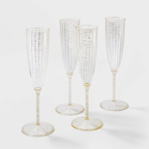 4ct Gold Champagne Flute