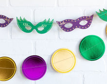 Load image into Gallery viewer, Mardi Gras Mask Banner
