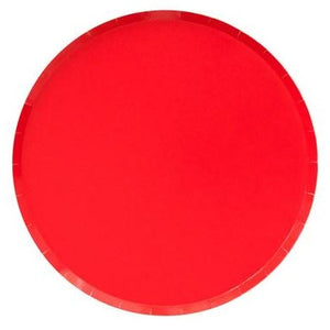 Small Round Plates - Red