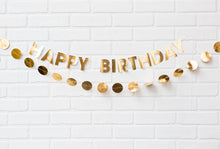 Load image into Gallery viewer, Happy Birthday Gold Banner
