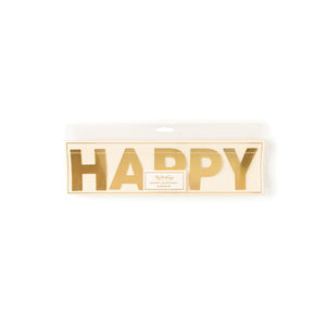 Happy Birthday Gold Banner