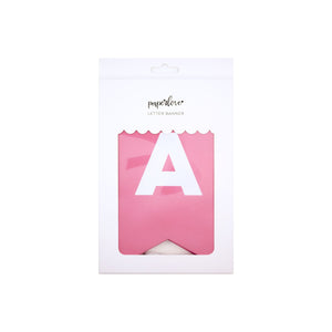 Bubblegum Pink Custom Letter Banner