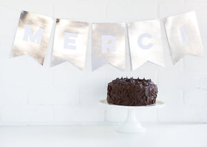 Silver Custom Letter Banner