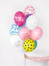 Load image into Gallery viewer, Red Heart Balloons 6 Pack
