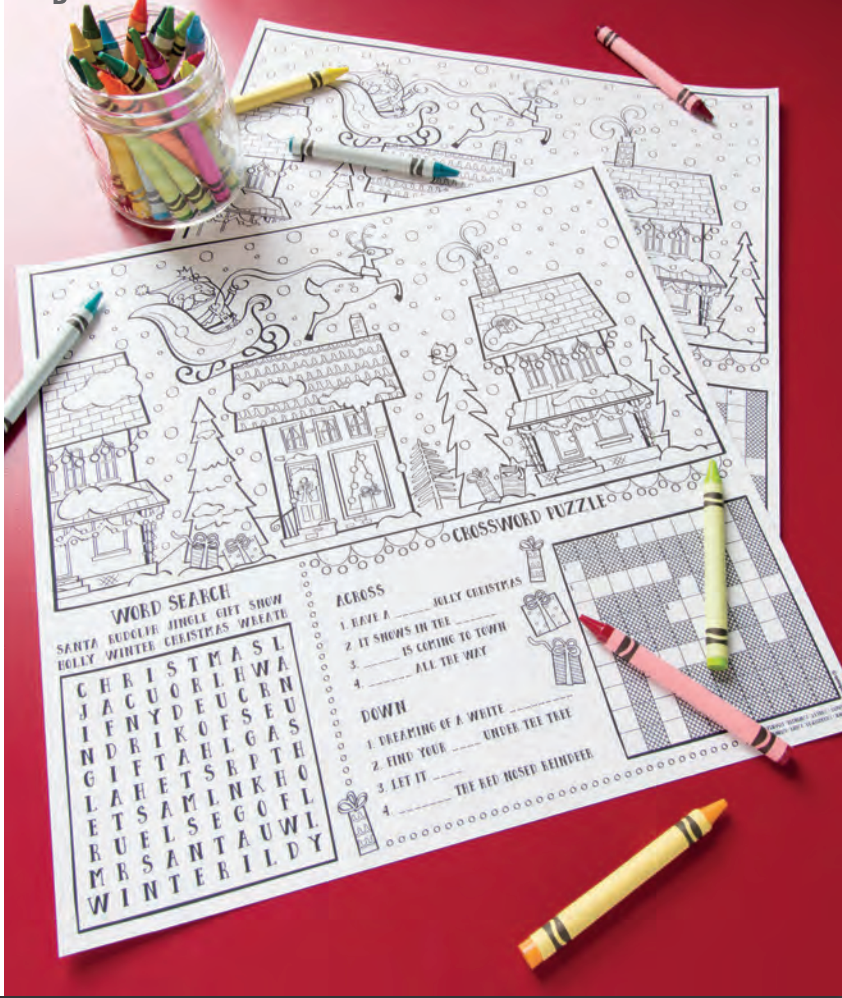 Christmas Activity Placemats