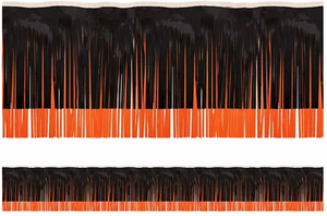 Orange & Black Fringe