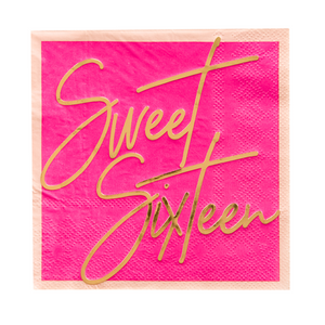 Sweet Sixteen Cocktail Napkins