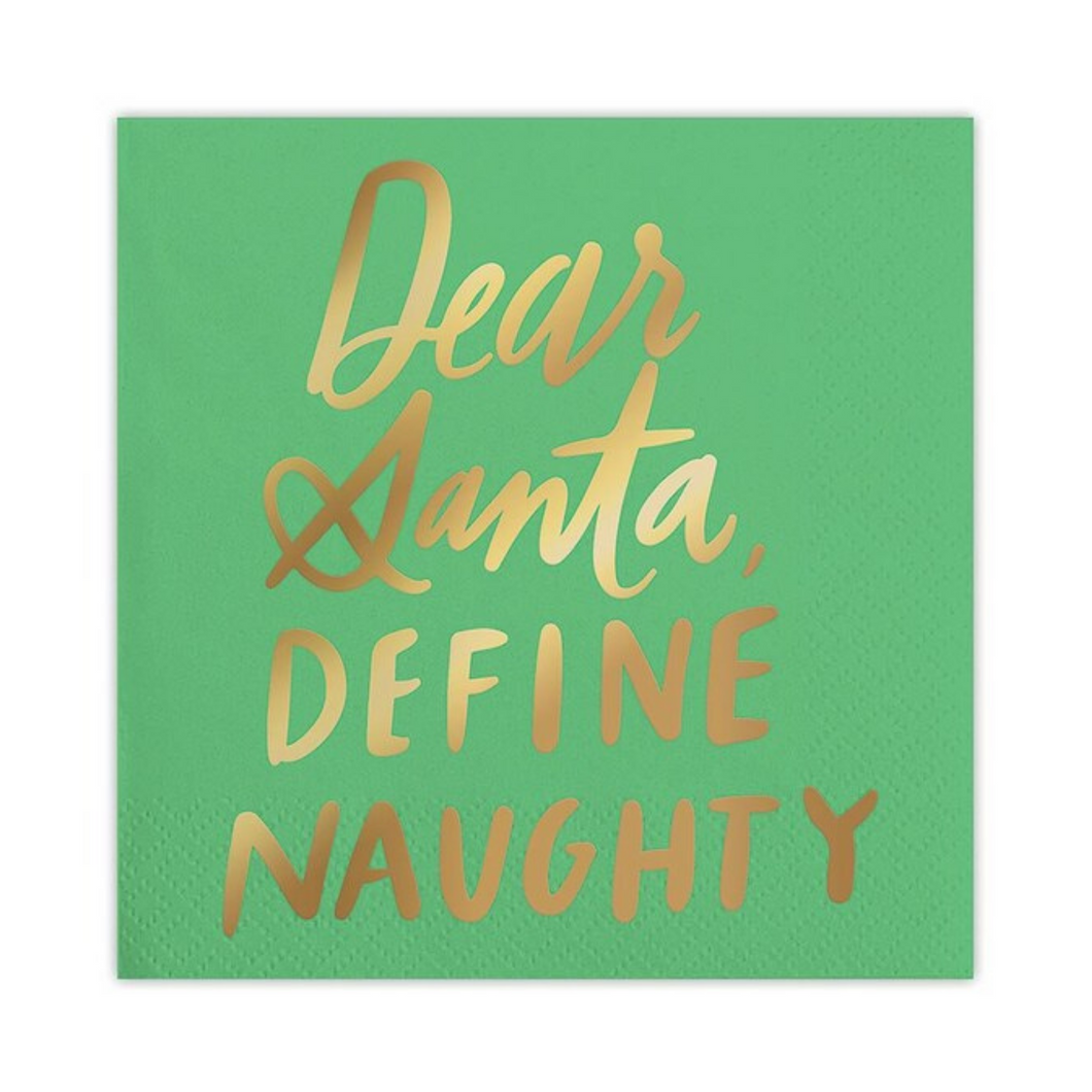 Dear Santa, Define Naughty Napkins