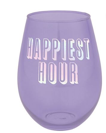 Happiest Hour Jumbo Wine Glass - Fits an entire bottle!!