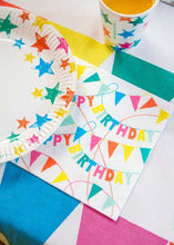 Load image into Gallery viewer, Rainbow Eco Happy Birthday Napkins
