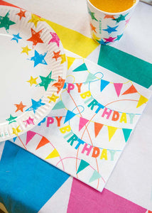 Rainbow Eco Happy Birthday Napkins