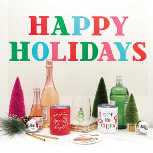 Reusable Wall Decal - Happy Holidays