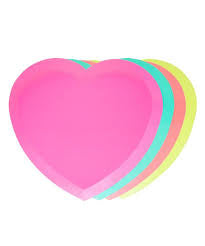 Multi-color Heart Plates