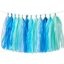 Load image into Gallery viewer, Meri Meri Blue Tassel Garland
