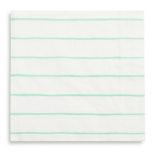 Mint Stripe Luncheon Napkins