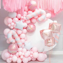 Load image into Gallery viewer, 4-pack Pink Candy Cane Foil Balloons
