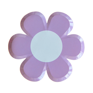 Purple Daisy Plates