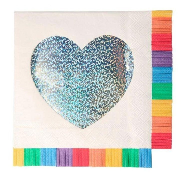 Meri Meri Rainbow Fringe Cocktail Napkins