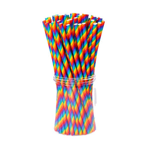 Rainbow Paper Straws