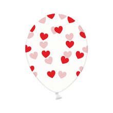 Load image into Gallery viewer, Red Heart Balloons 6 Pack
