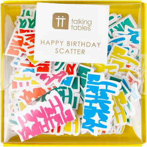 Happy Birthday Table Scatter