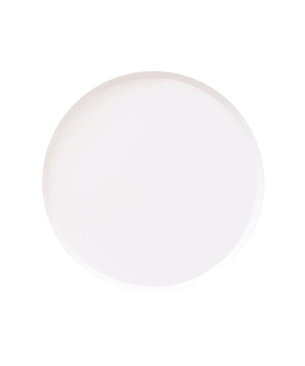 Small Round Plates - White